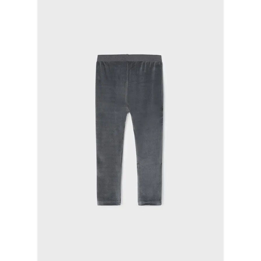 Mayoral Velvet Leggings - Titanium