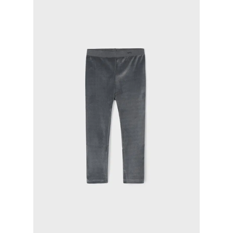 Mayoral Velvet Leggings - Titanium