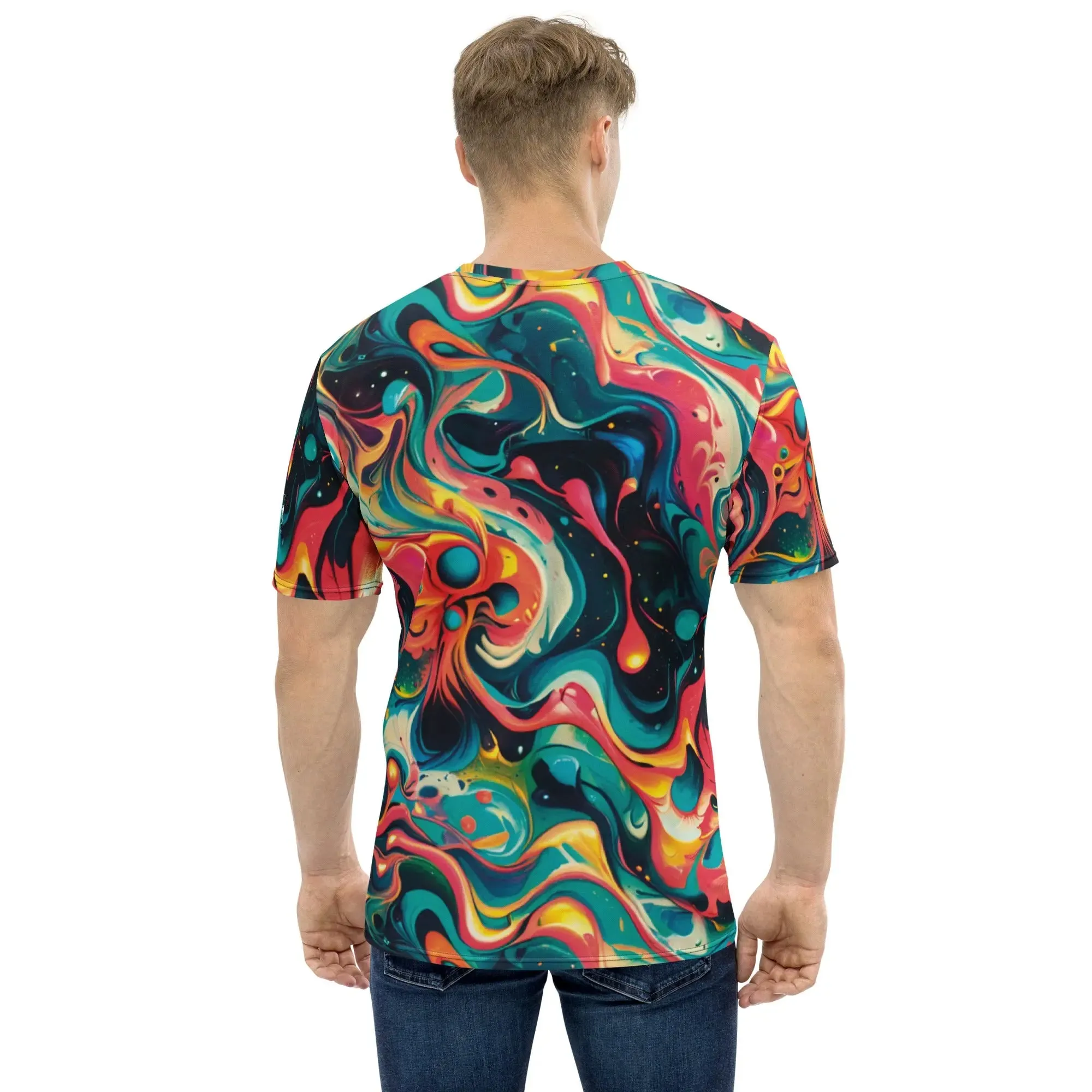 Men's Crewneck T-shirt - Celestial Splash