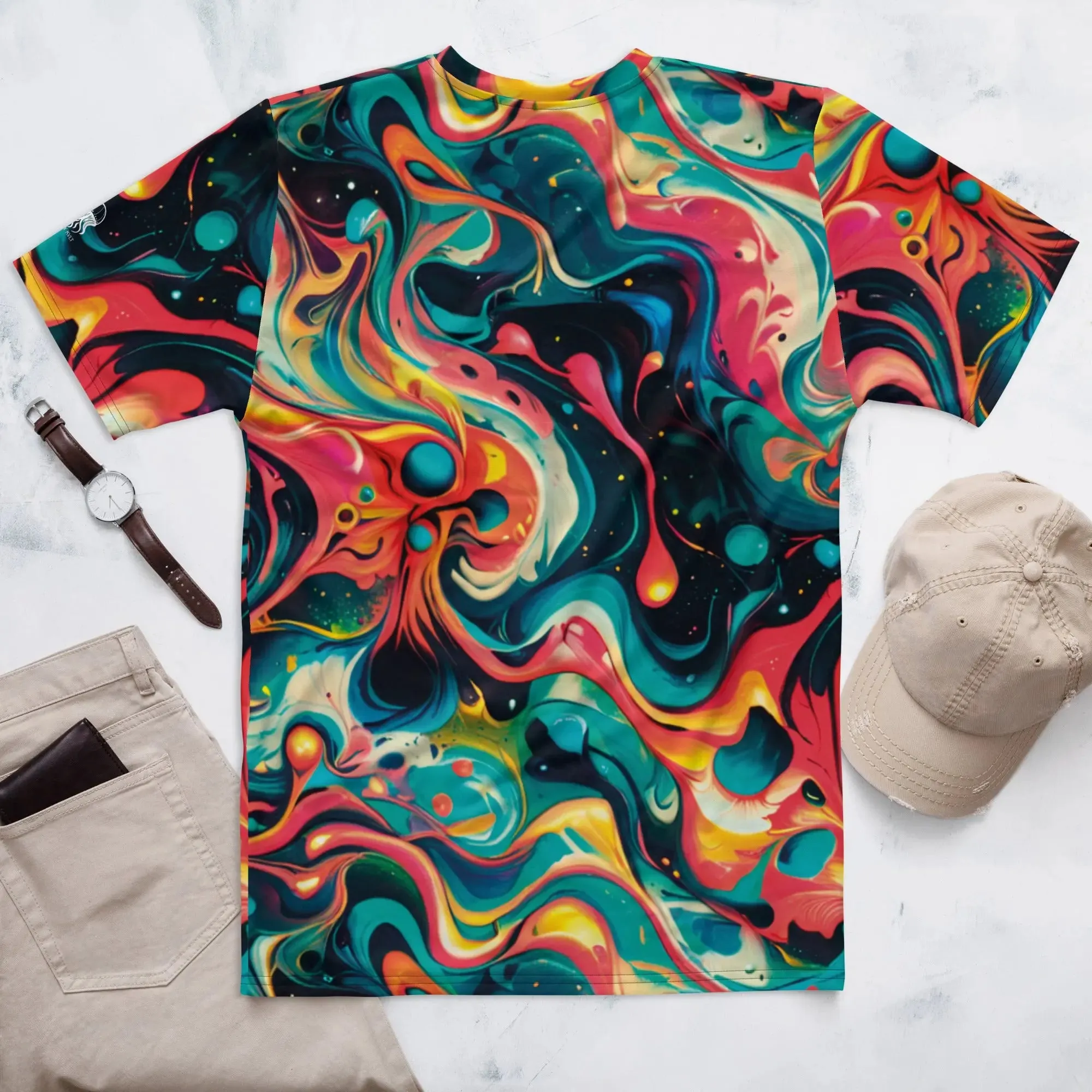Men's Crewneck T-shirt - Celestial Splash