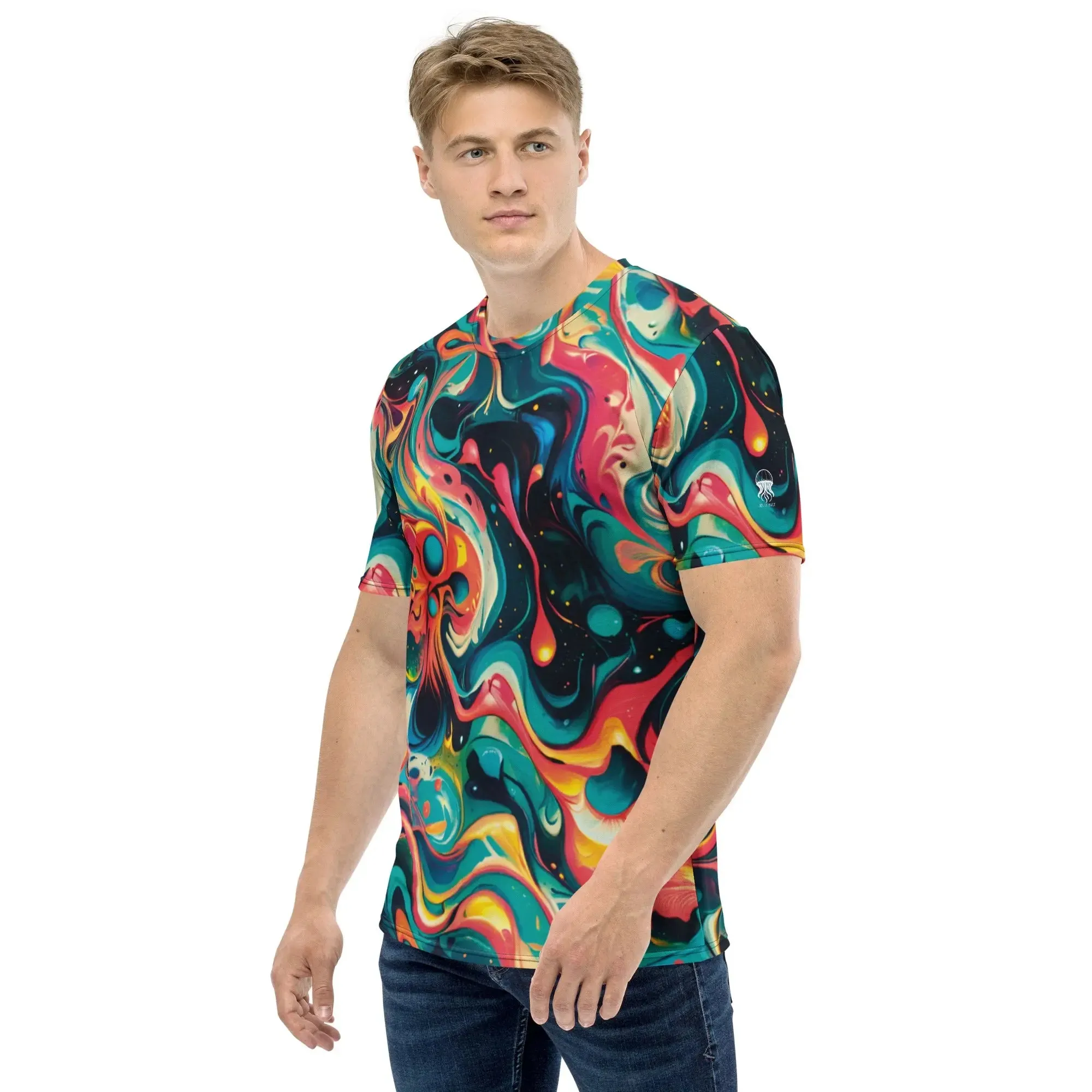 Men's Crewneck T-shirt - Celestial Splash