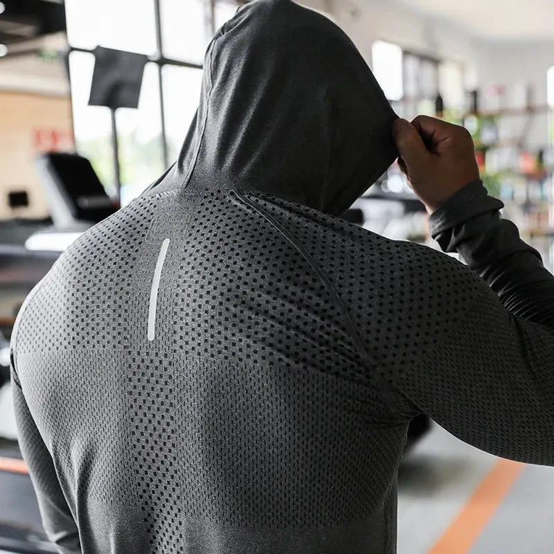 Men's Fitness Tracksuit Hoodie and Joggers Set