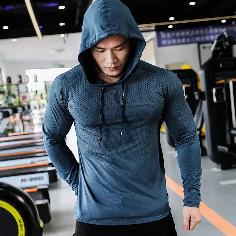 Men's Fitness Tracksuit Hoodie and Joggers Set
