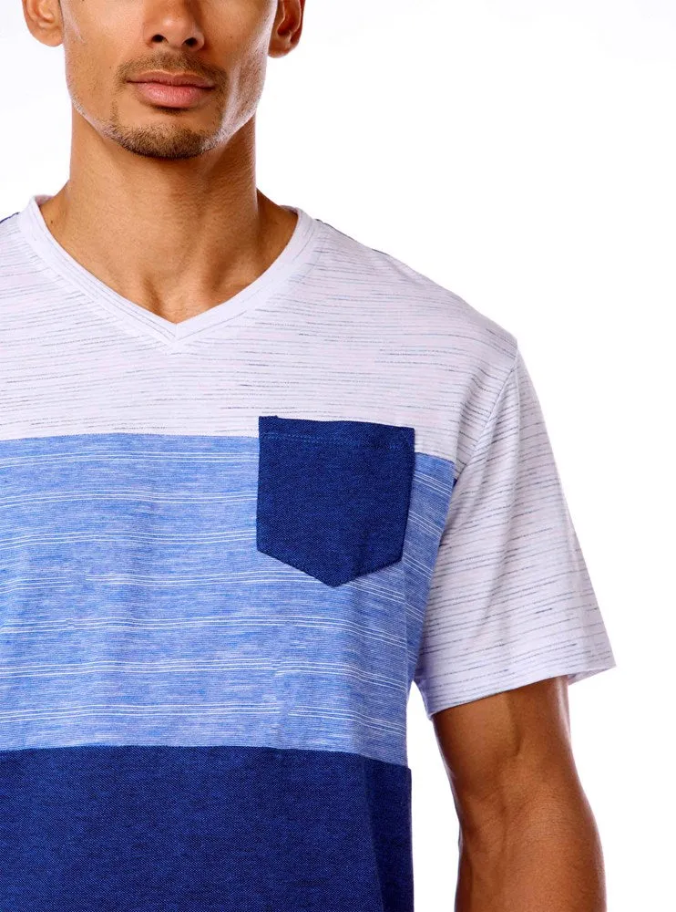Men's v neck short sleeve t-shirt
