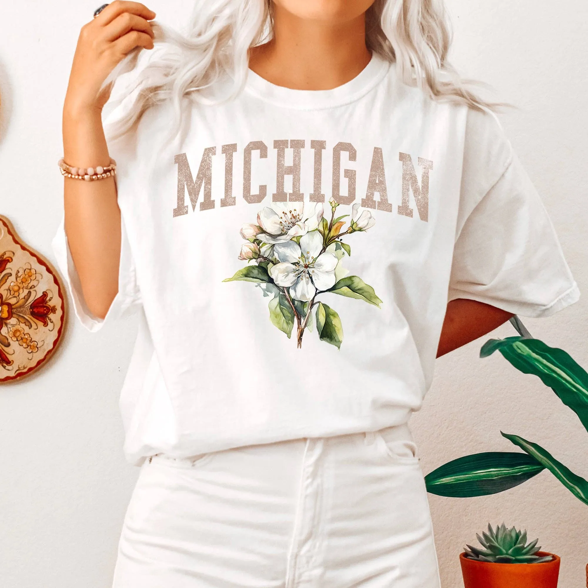 Michigan State Flower T-shirt