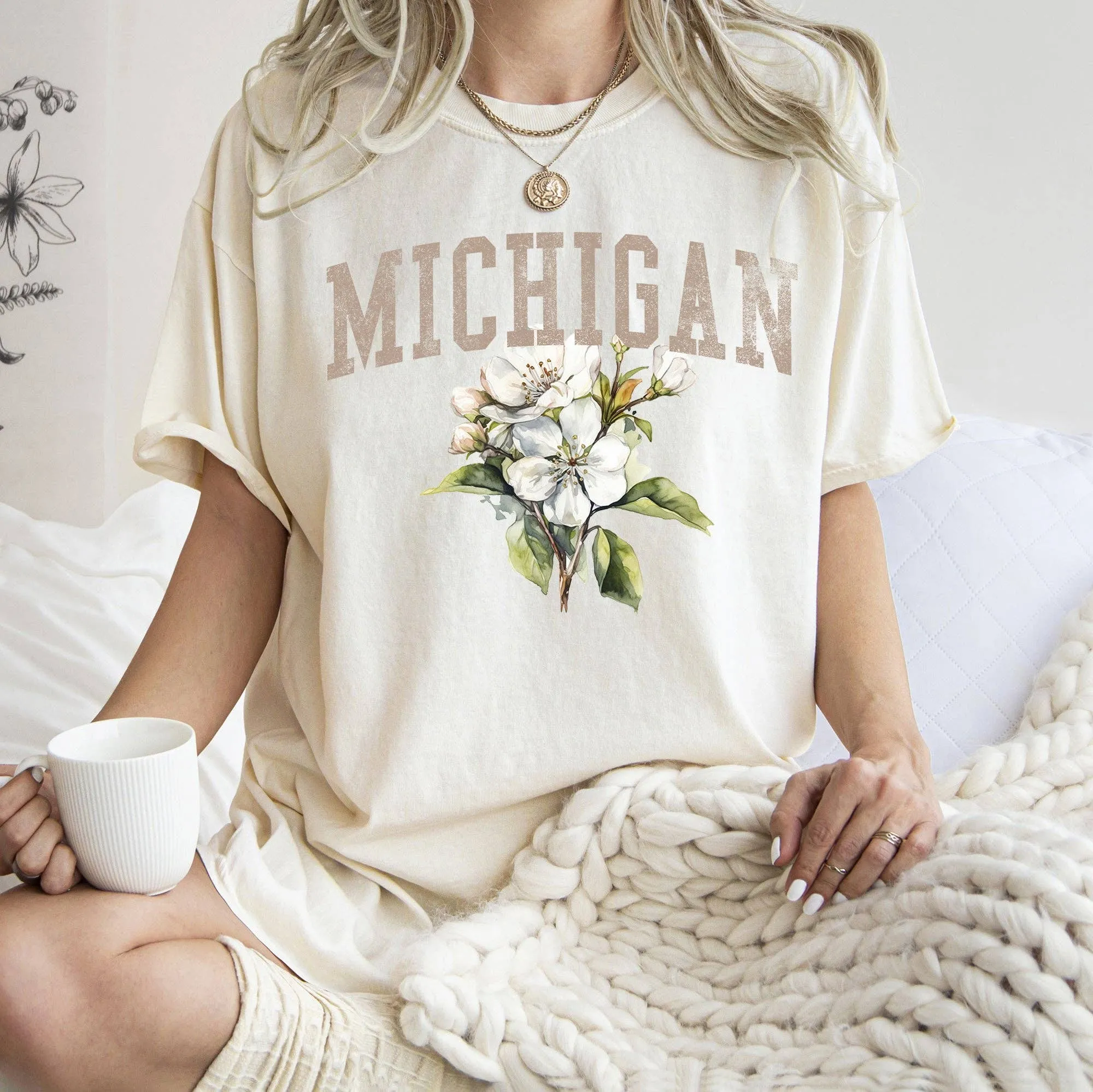 Michigan State Flower T-shirt