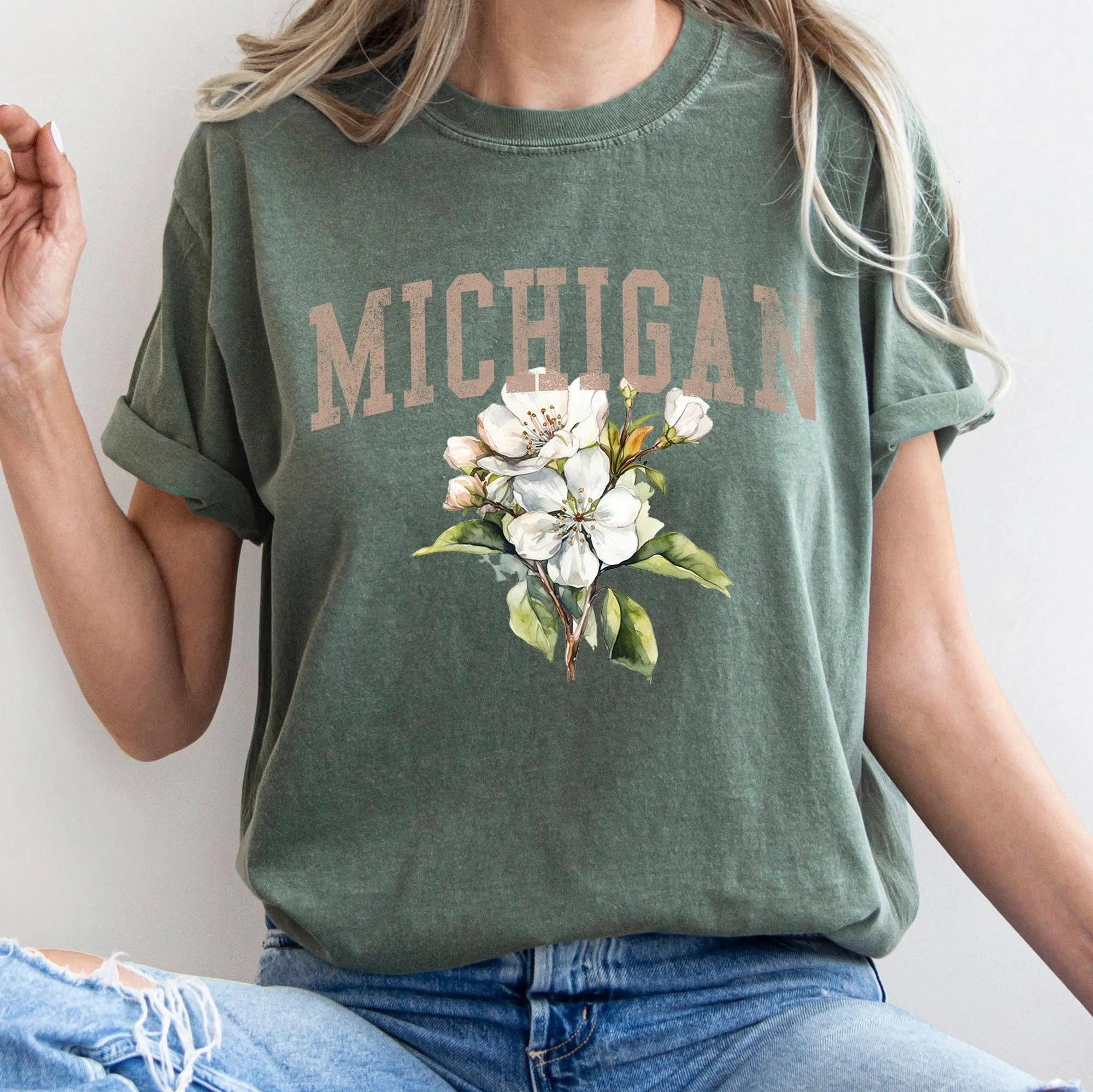 Michigan State Flower T-shirt