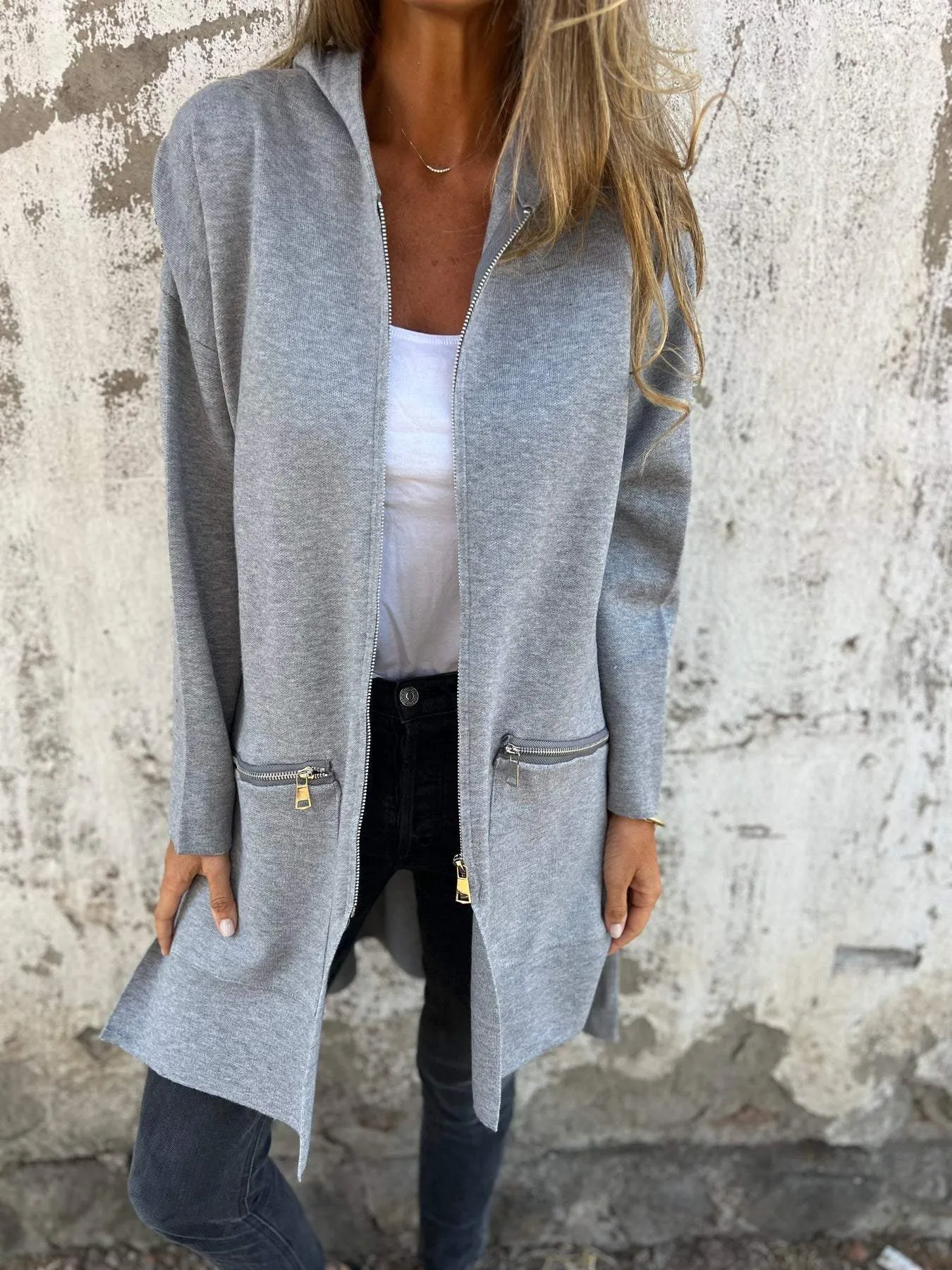 Miley | Cardigan zip-up long sleeve