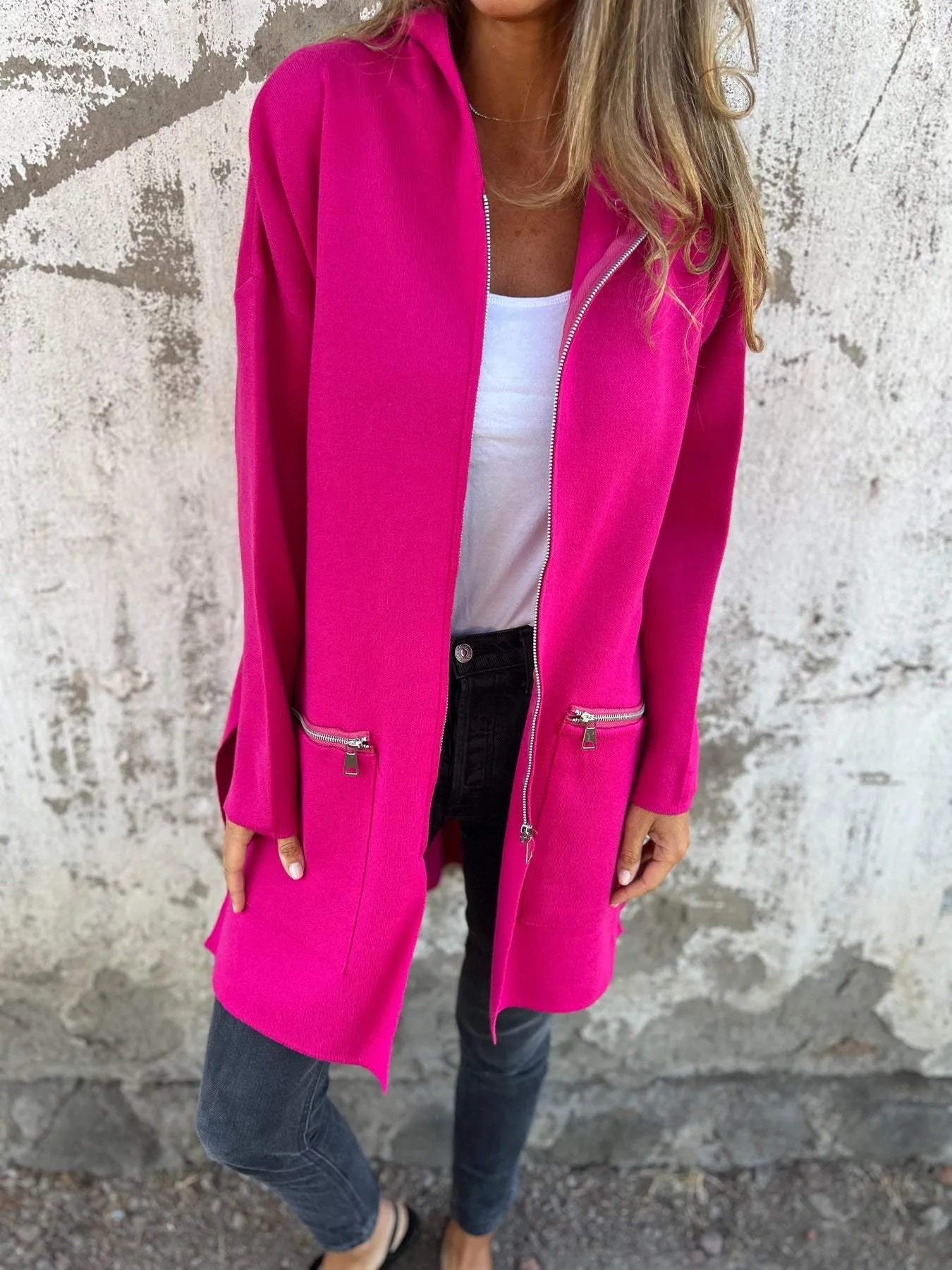 Miley | Cardigan zip-up long sleeve