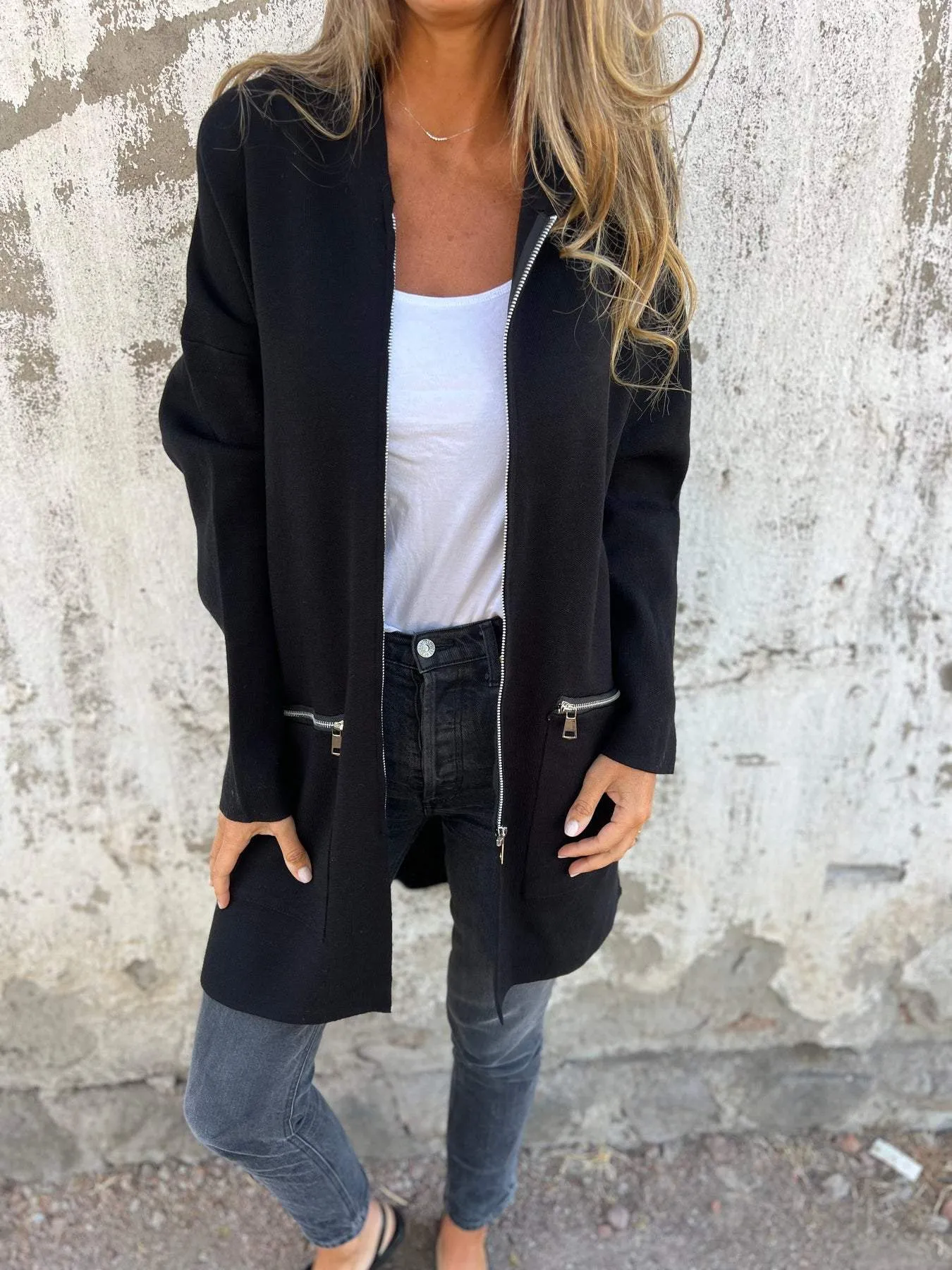 Miley | Cardigan zip-up long sleeve
