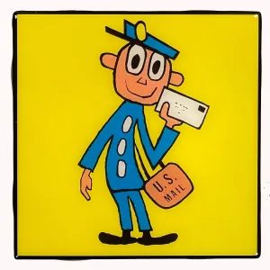 MR. ZIP Coaster Custom Ceramic Tile USPS
