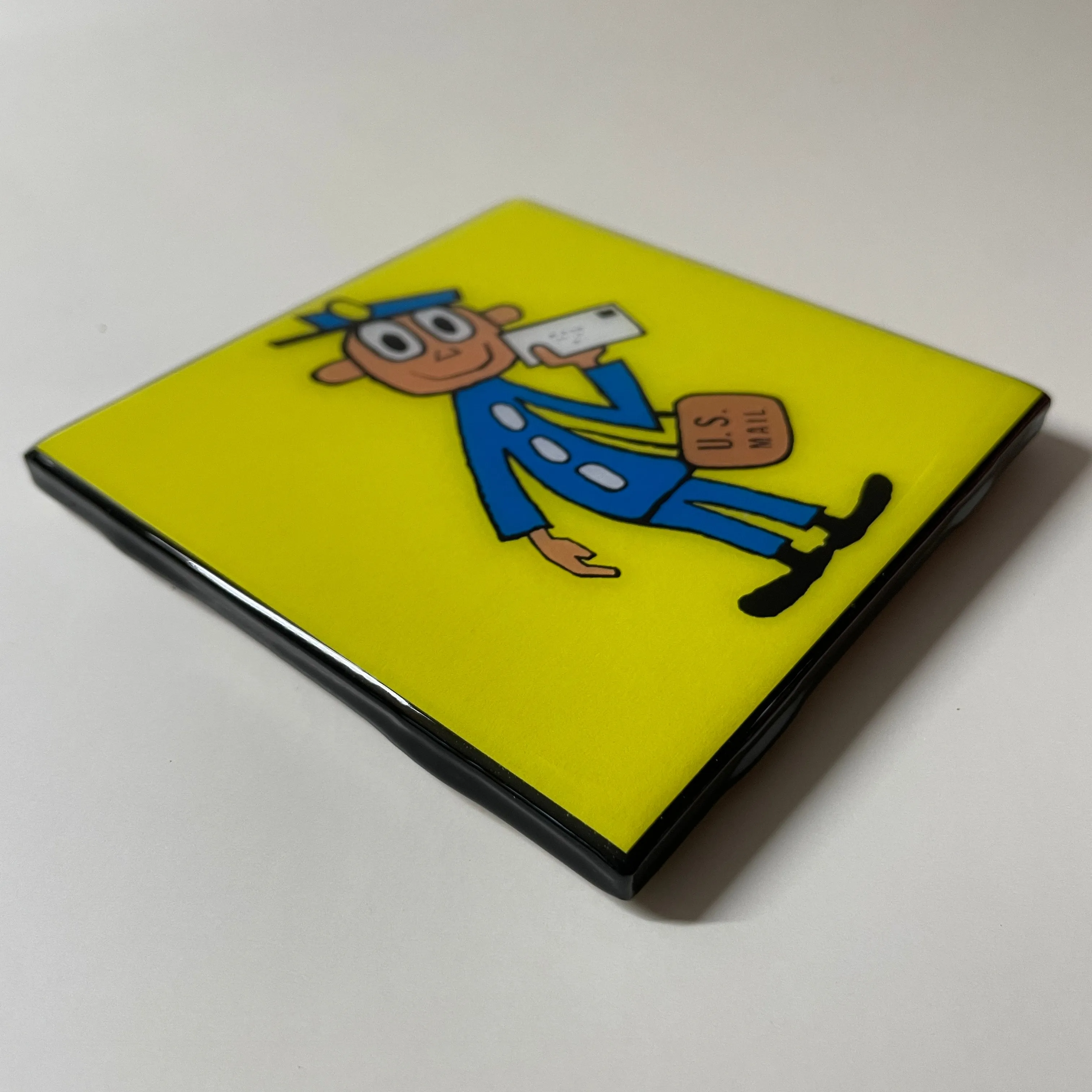 MR. ZIP Coaster Custom Ceramic Tile USPS