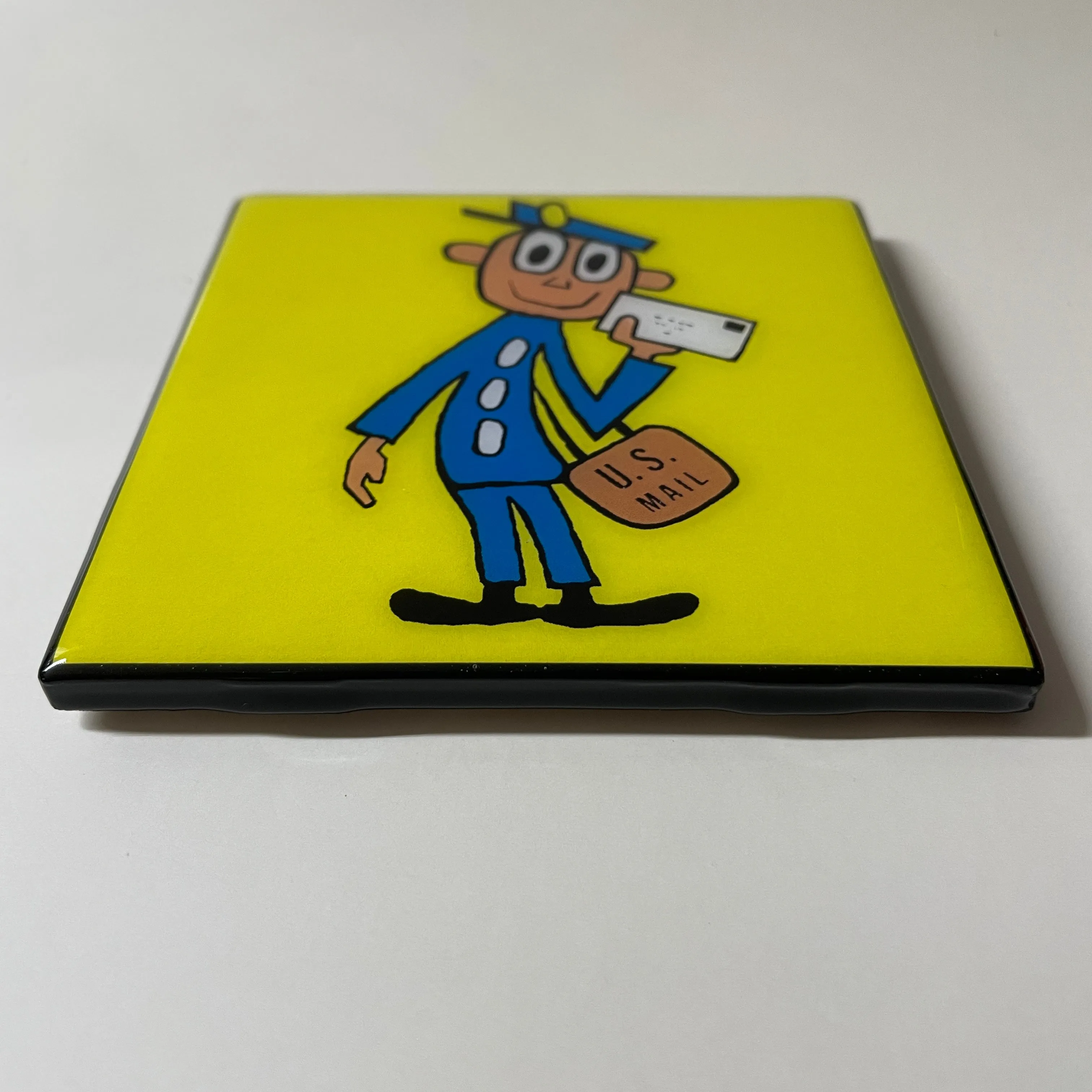MR. ZIP Coaster Custom Ceramic Tile USPS