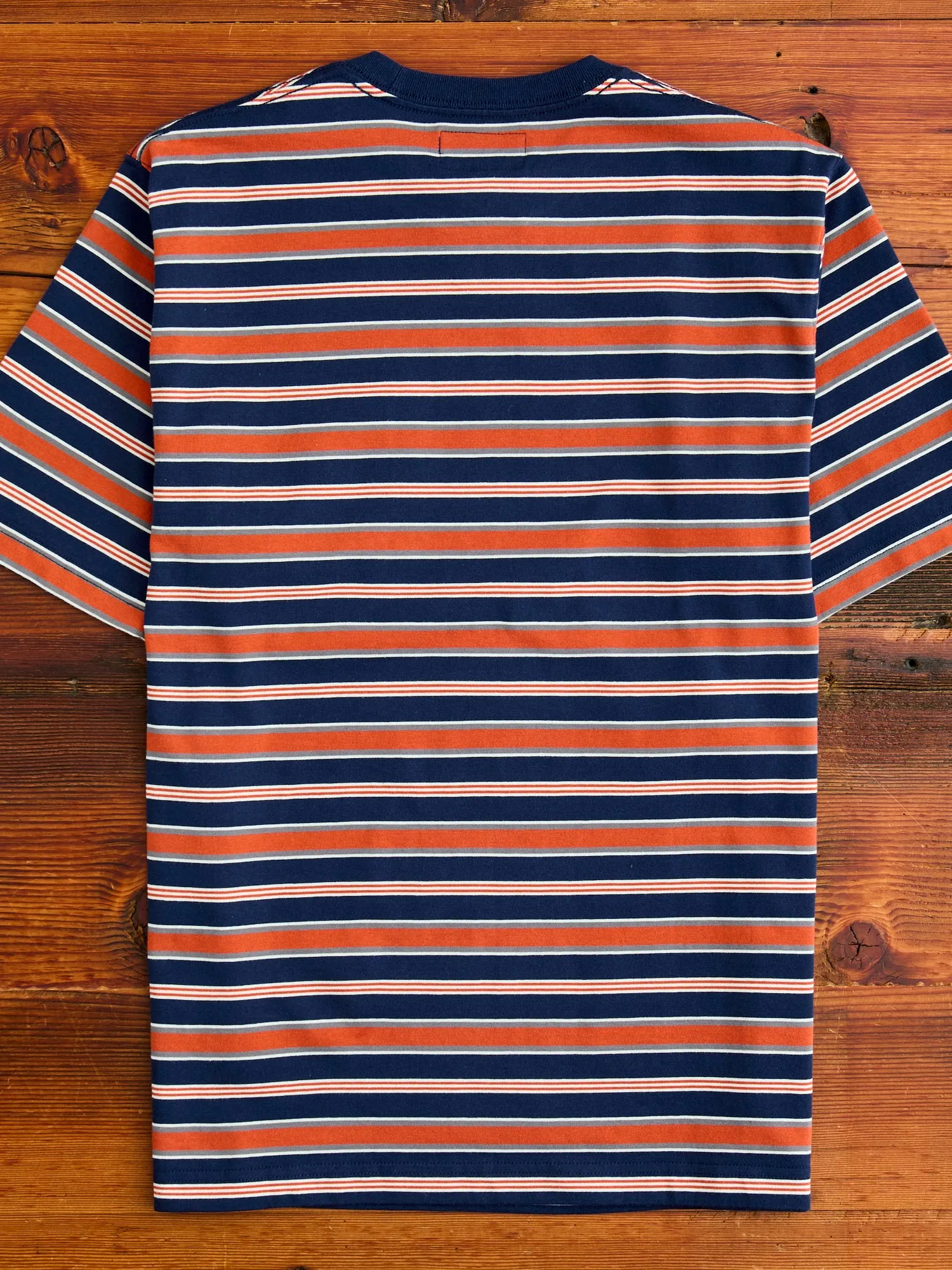 Multistripe Pocket T-Shirt in Navy