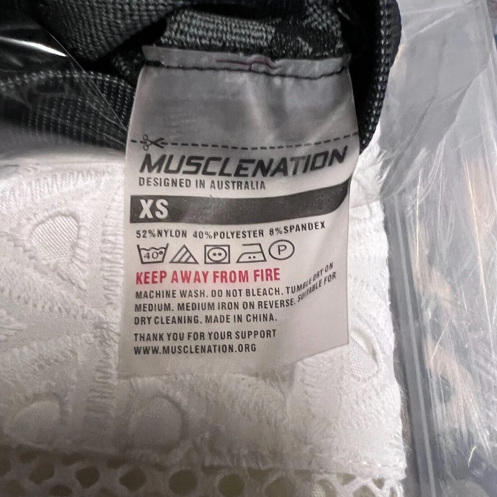 Muscle Nation Womens Cameo Cropped Leggings Size XS (New)