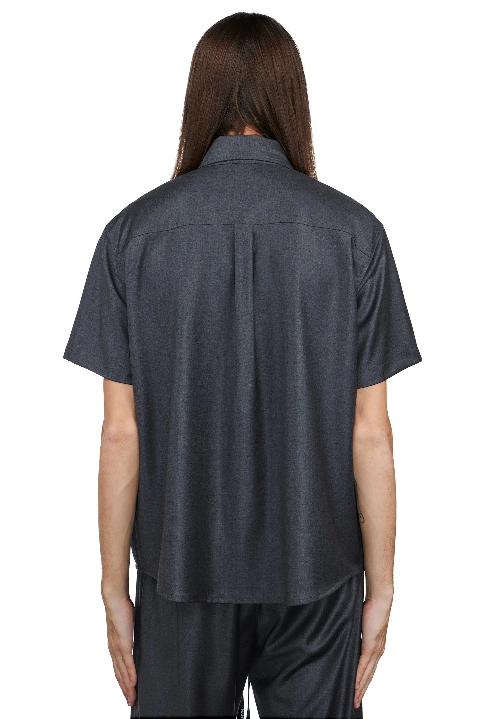 NAHMIAS | SHORT SLEEVE ZIP-UP SHIRT
