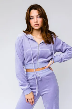 Najah Lilac Zip Up