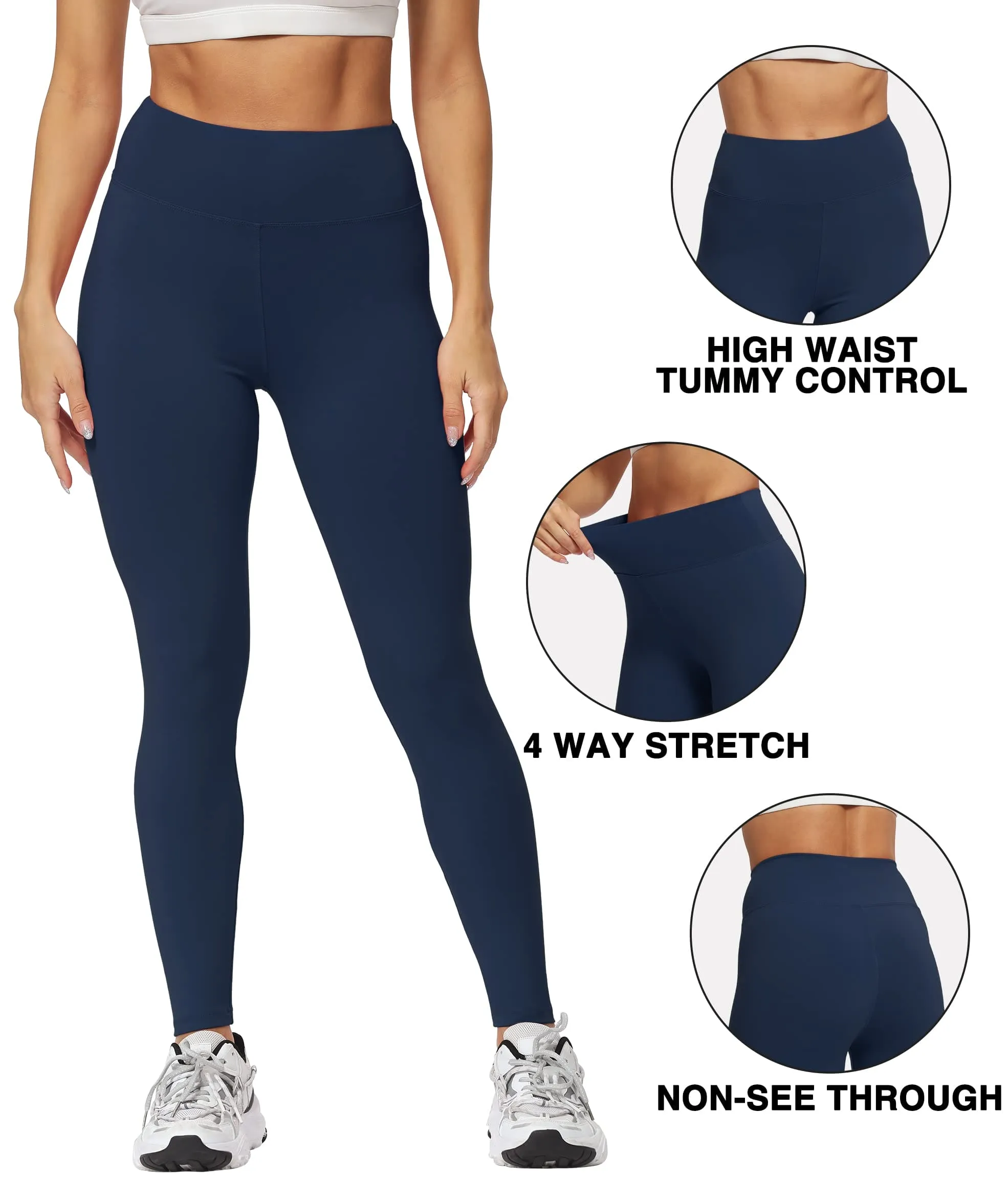 Natural Feelings Buttercloud High Waisted Leggings for Women Ultra Soft Stretch Opaque Slim Yoga Leggings