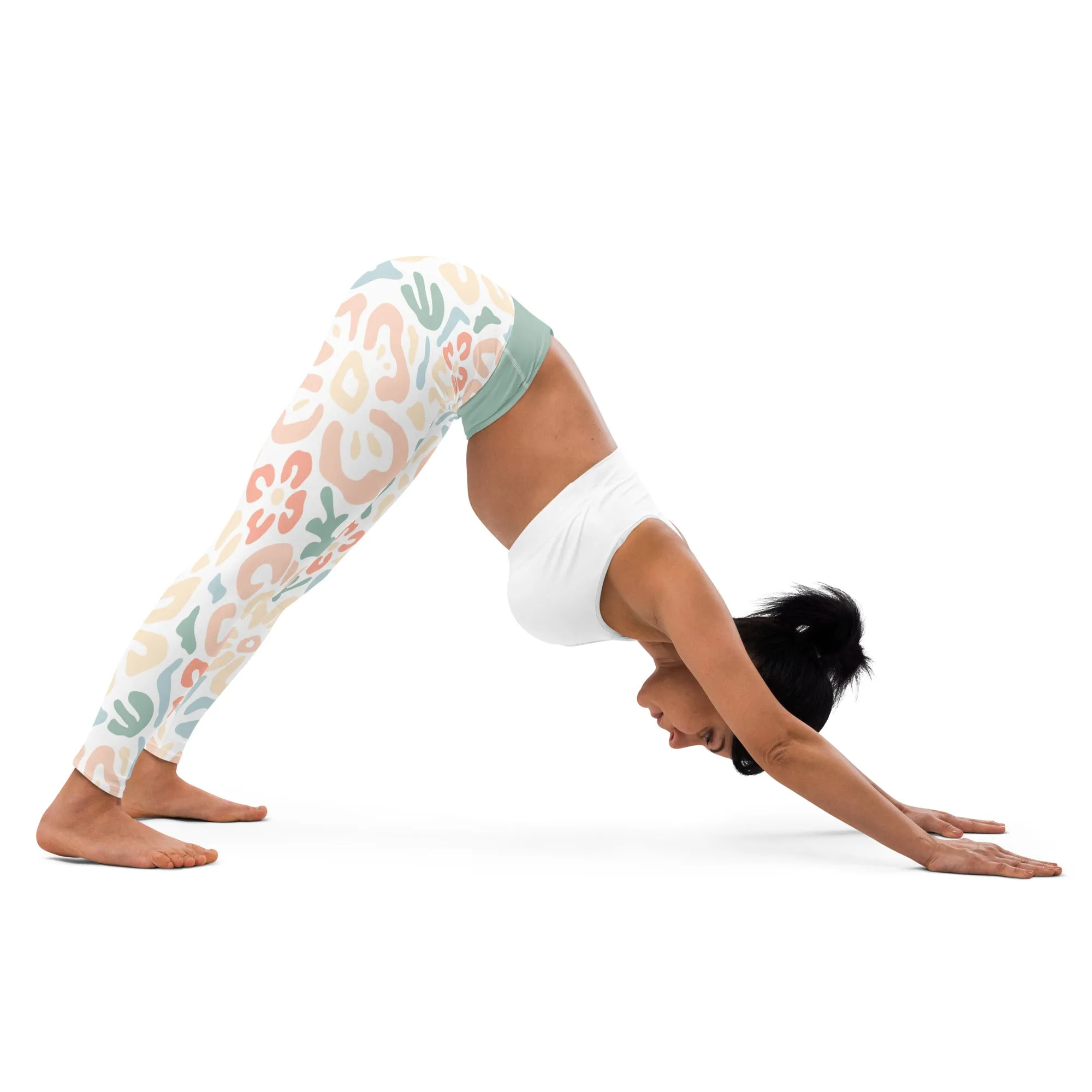Nautical Blossoms Yoga Leggings