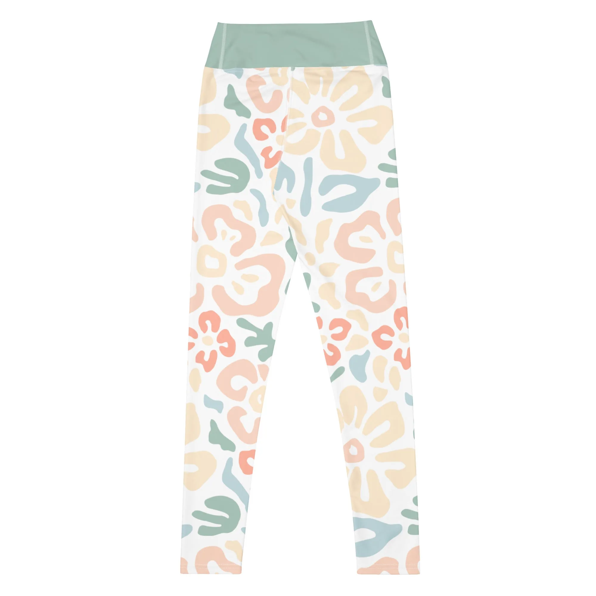 Nautical Blossoms Yoga Leggings