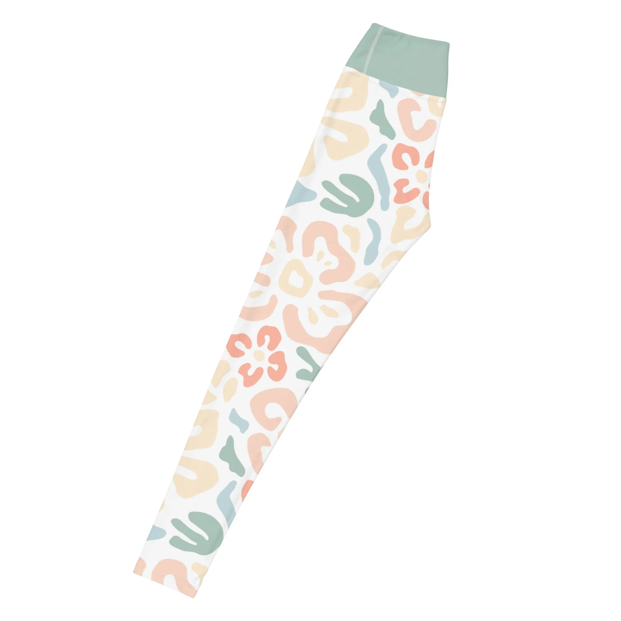 Nautical Blossoms Yoga Leggings