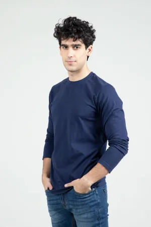 Navy Crewneck T-Shirt