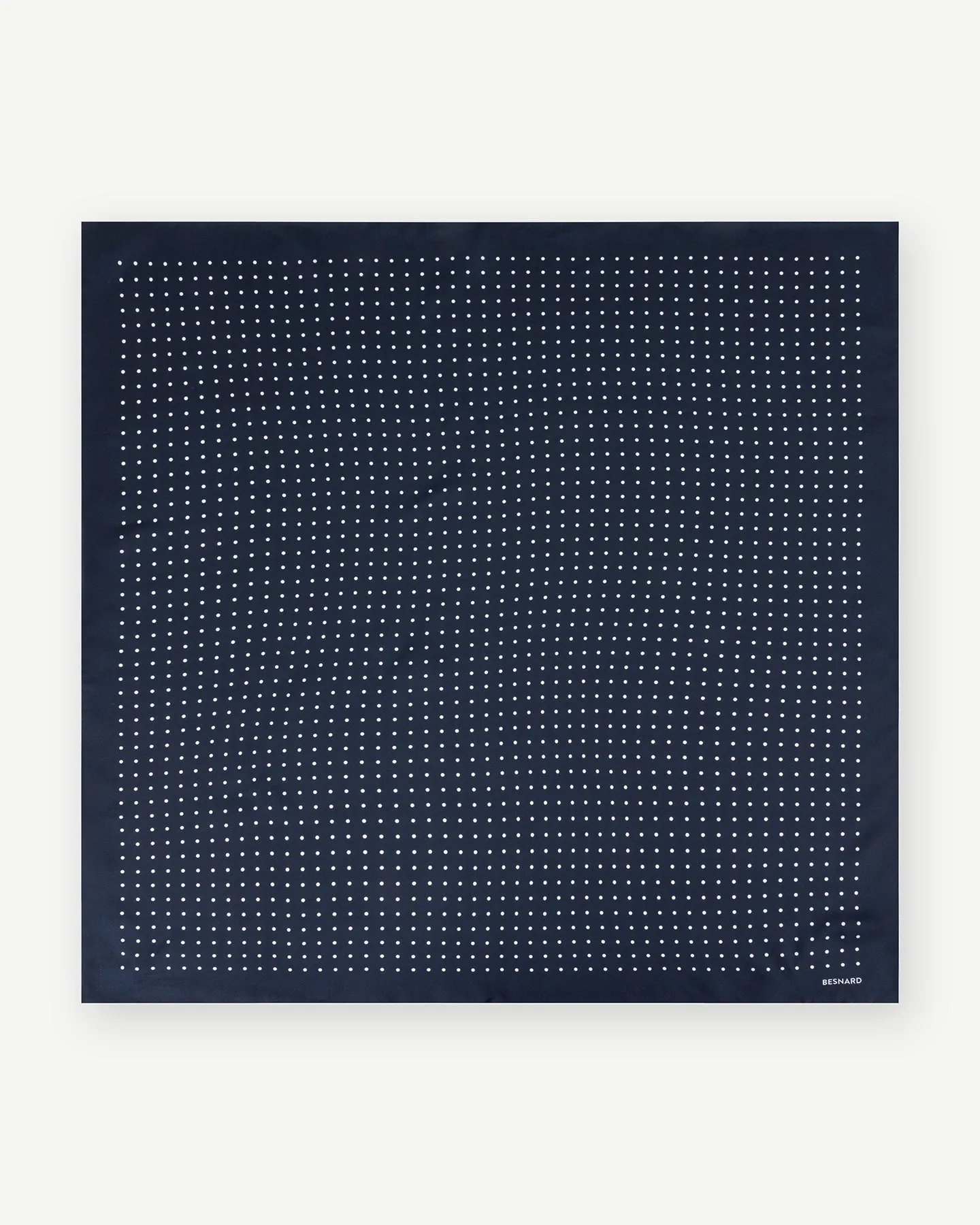 Navy Polka Dot Silk Neckerchief