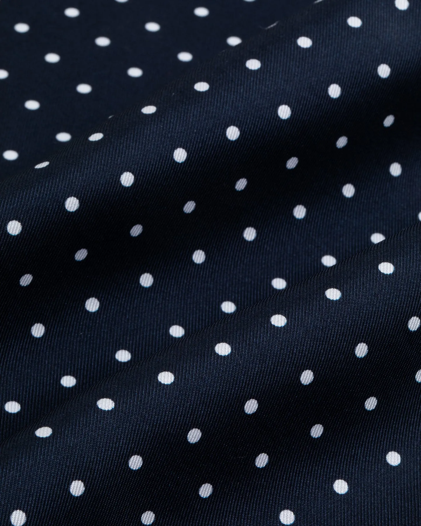 Navy Polka Dot Silk Neckerchief