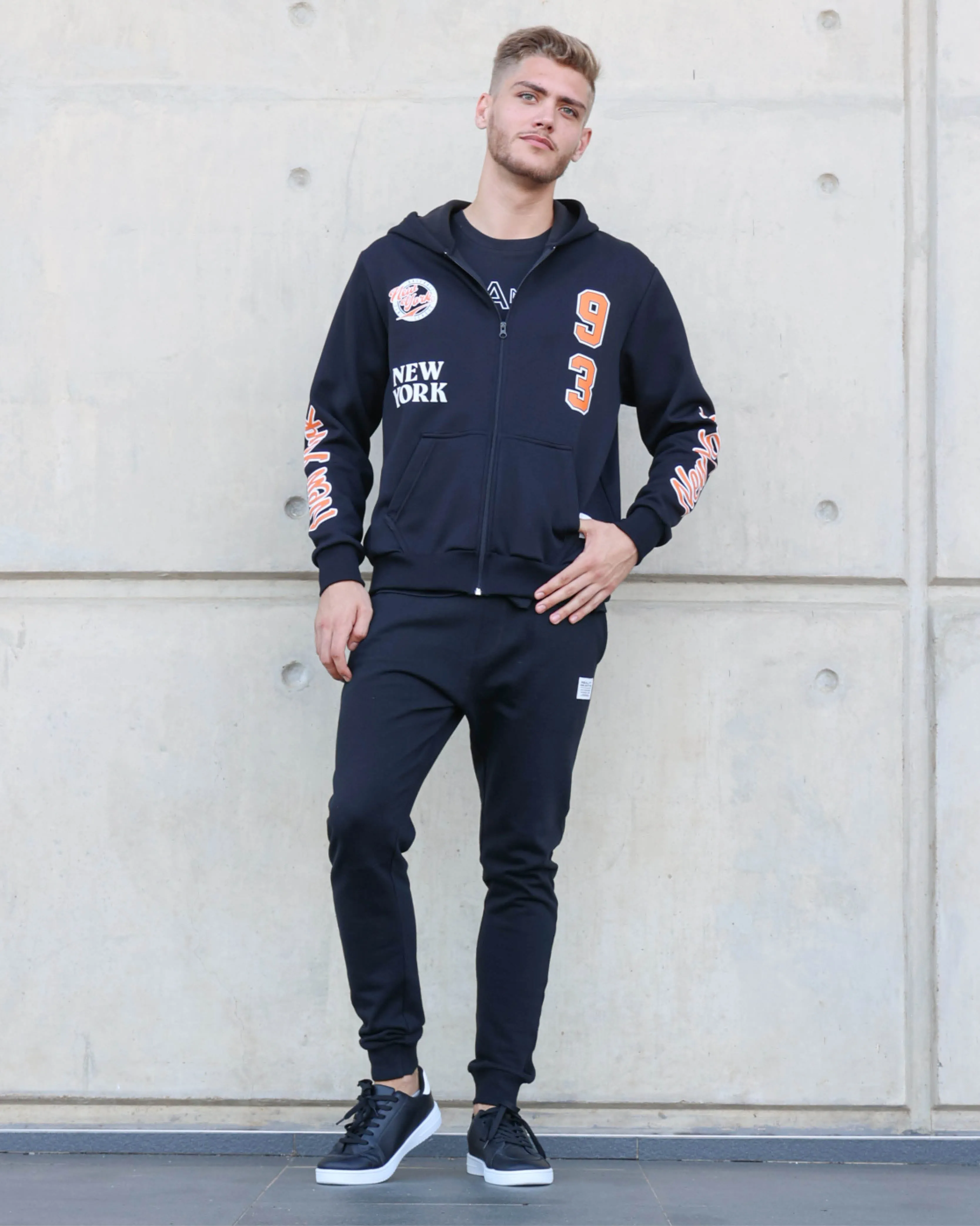 New York Zip-Up Baseball Hoodie