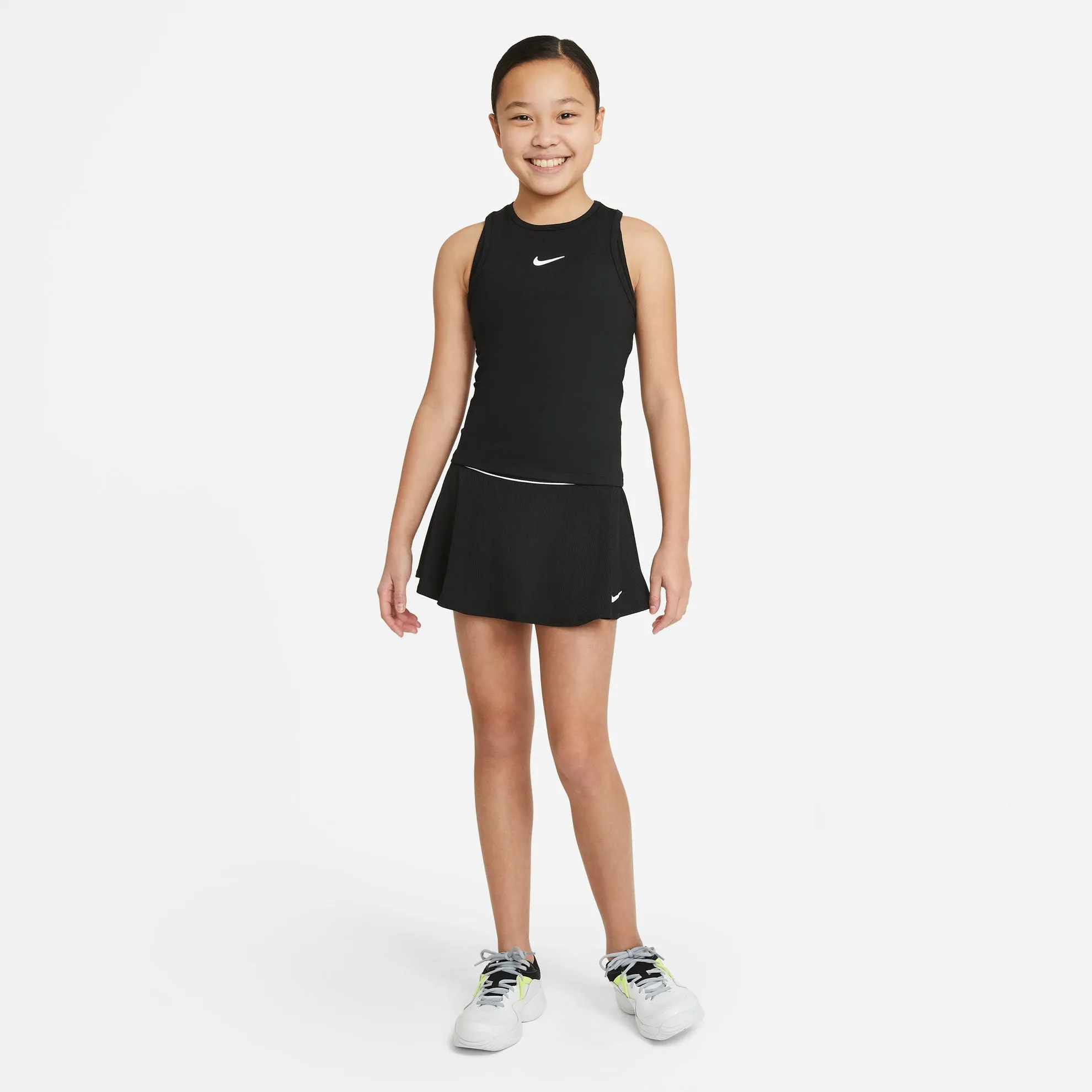 Nike Girls' Dri-FIT Victory Tank (Black/White)