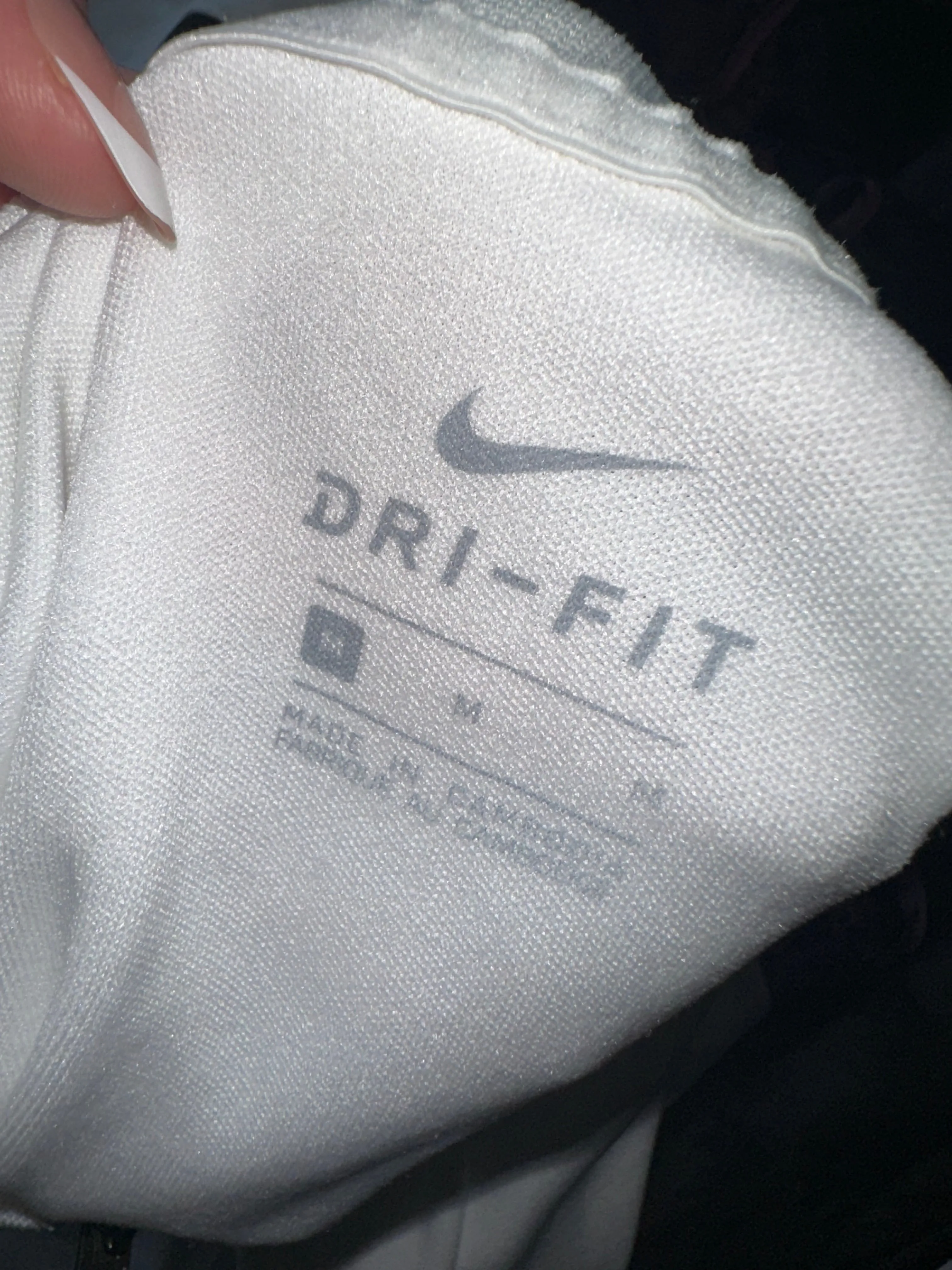Nike (Medium) B&W Dri-Fit Zip Up Sporty Jacket