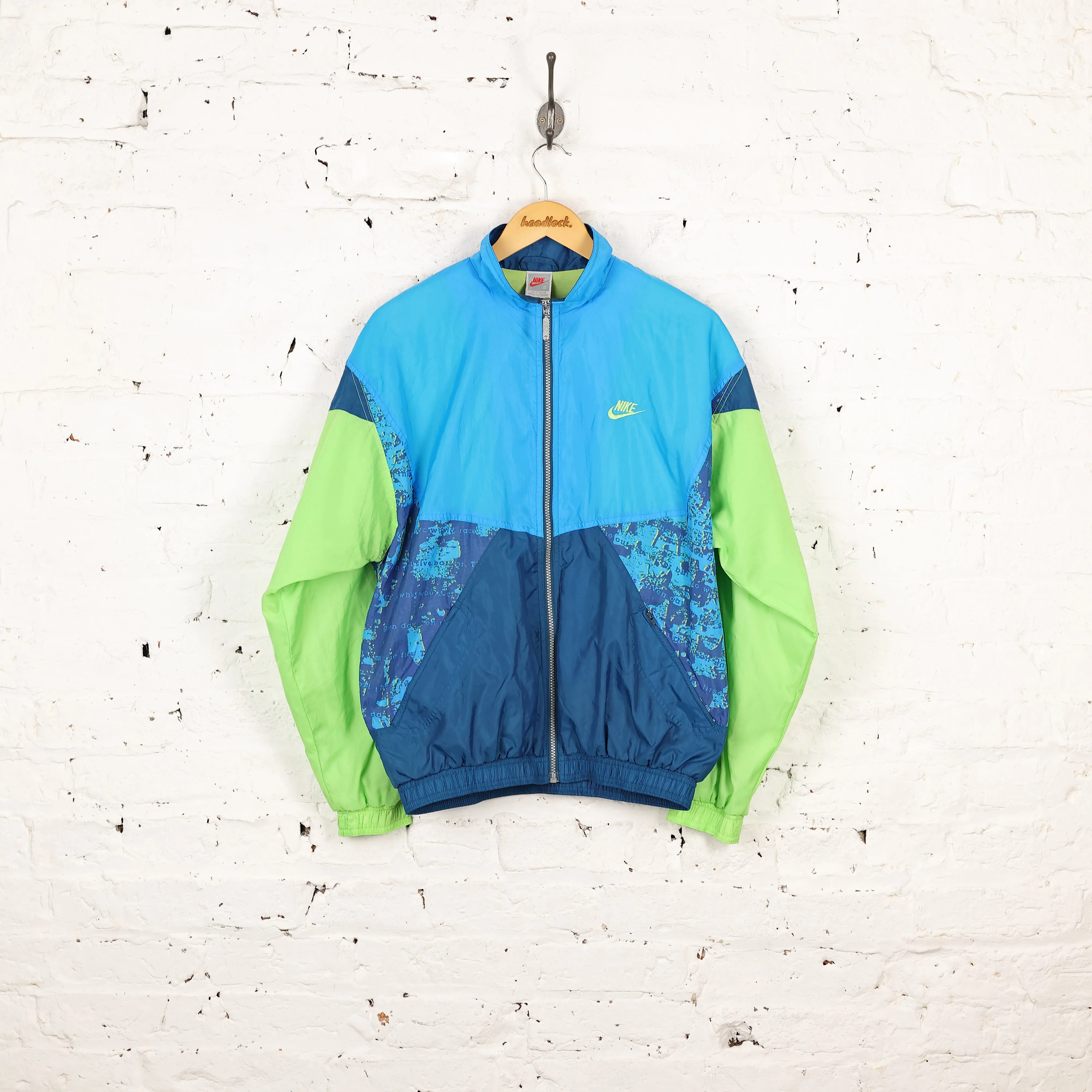 Nike Shell Tracksuit Top Windbreaker Jacket - Blue - S