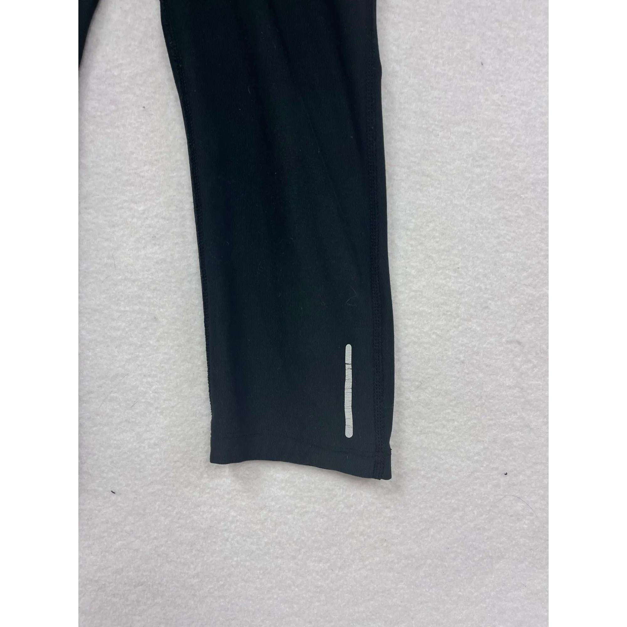 Nike Womens XS Black & Purple Dri-Fit "Just Do It" Capri Leggings #8045