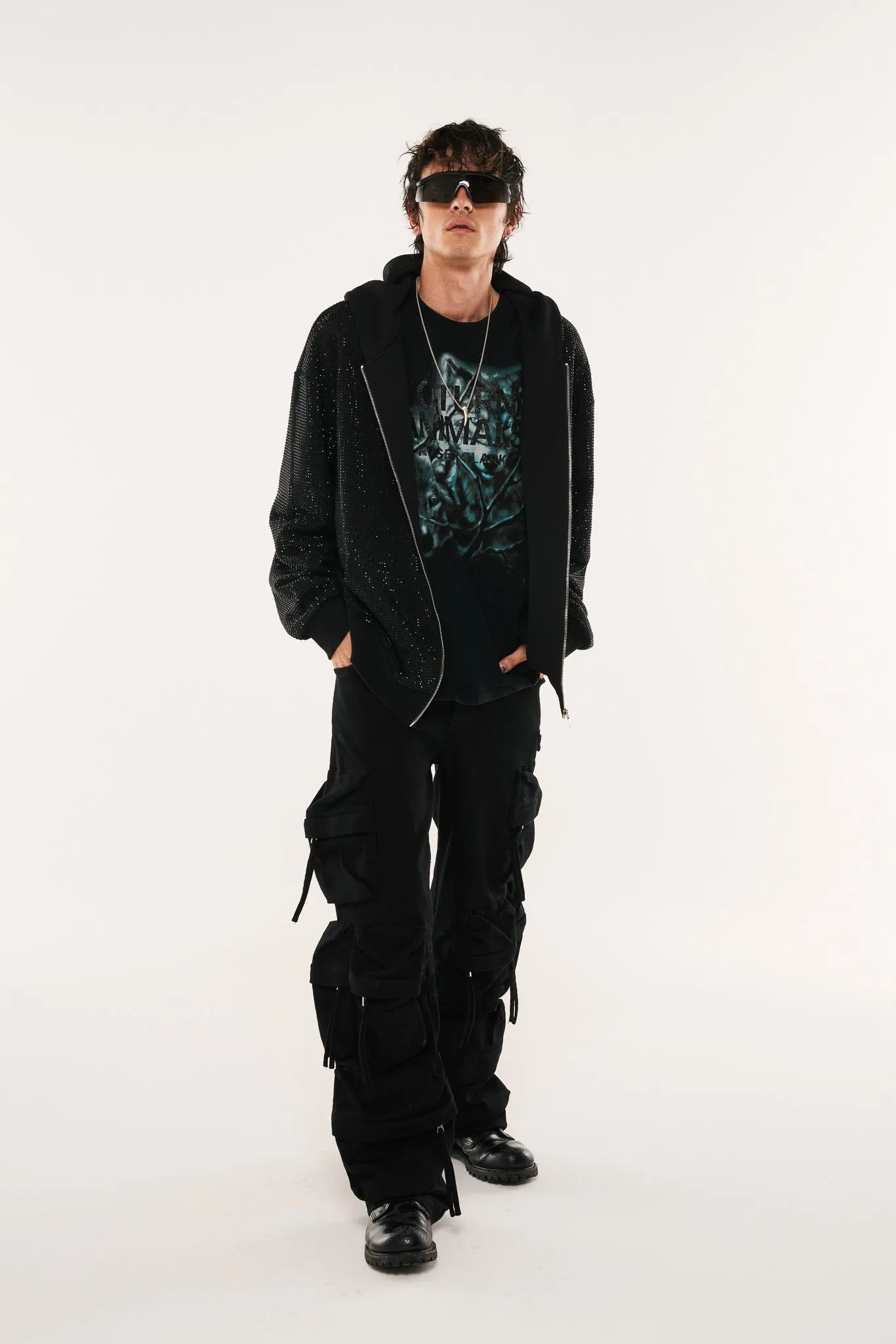 NOCTURNAL ZIP-UP SWEATSHIRT