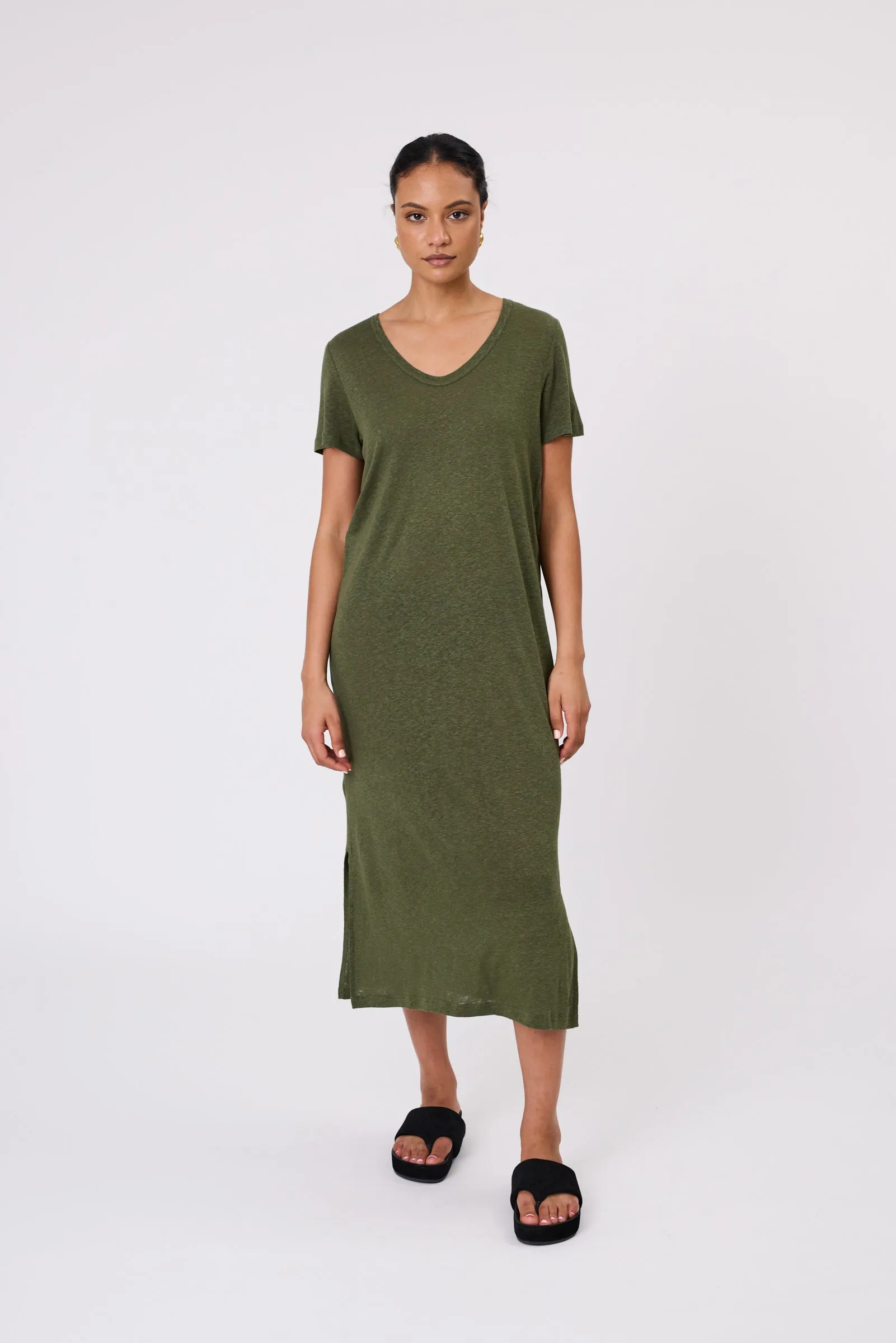 Noto T Shirt Dress - Cypress