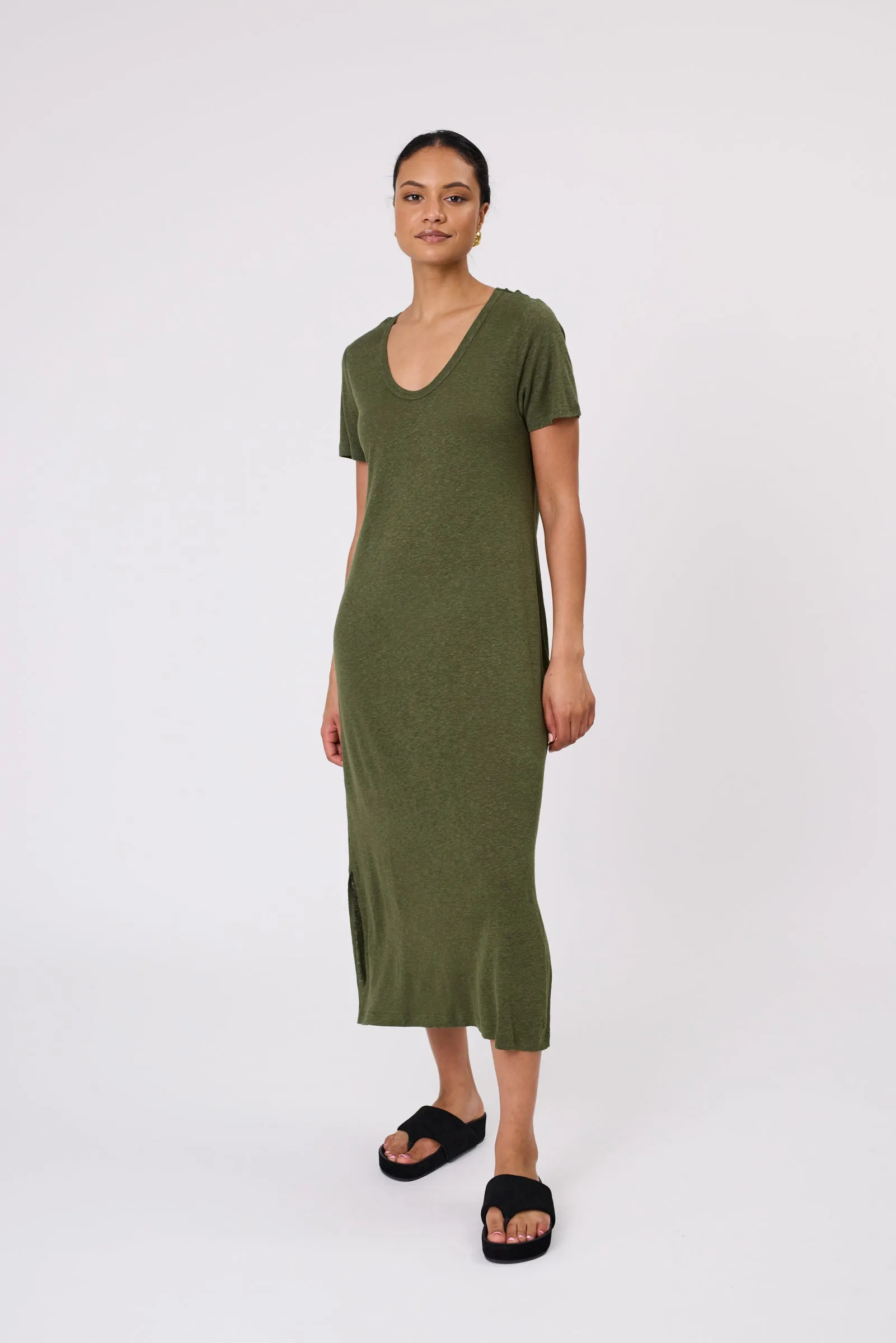 Noto T Shirt Dress - Cypress
