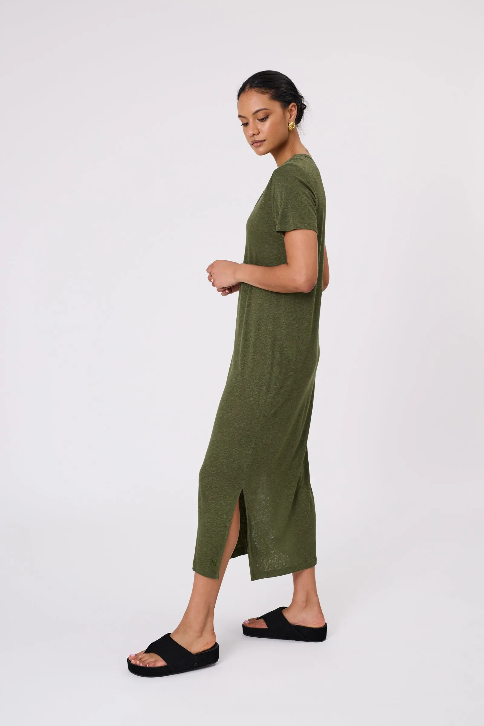 Noto T Shirt Dress - Cypress
