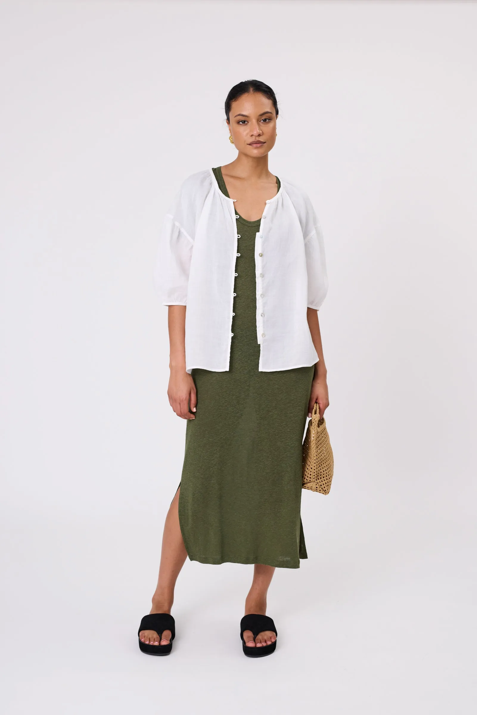 Noto T Shirt Dress - Cypress