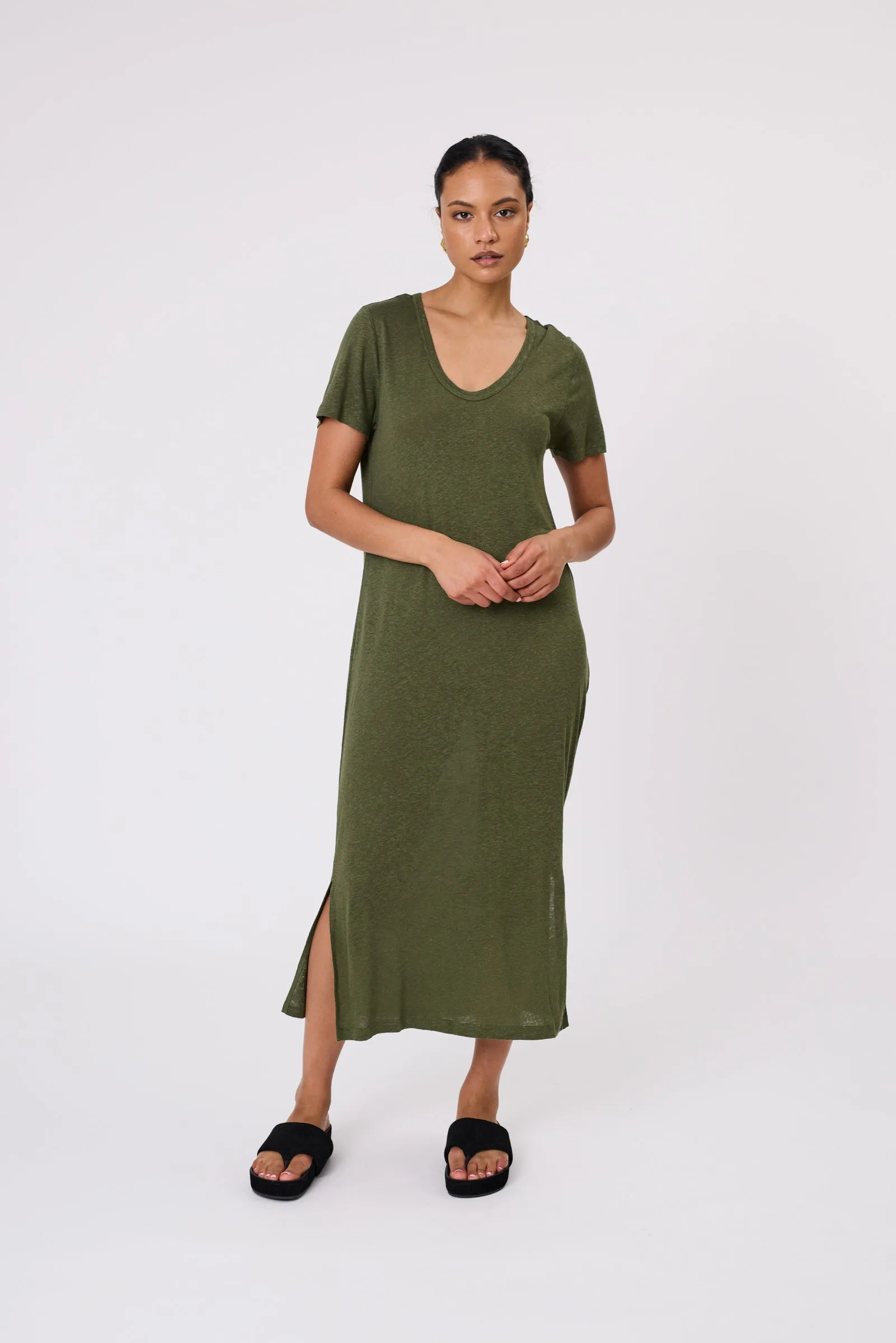 Noto T Shirt Dress - Cypress