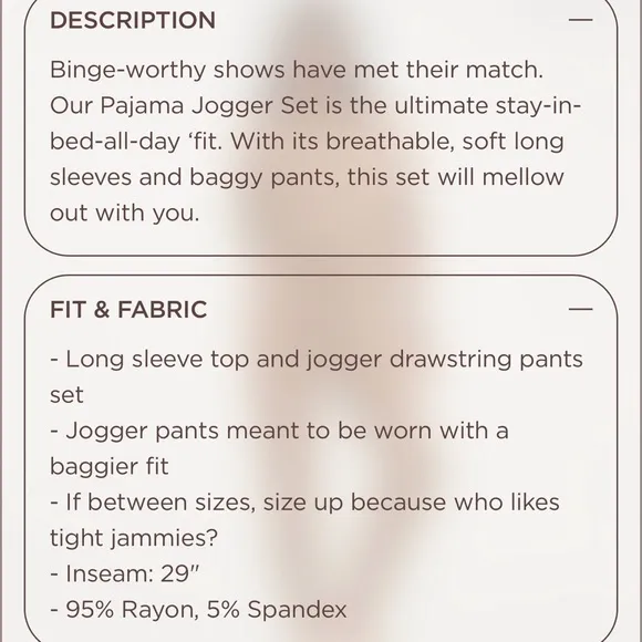 NUUDS RED Pajama Jogger Set (discontinued color)