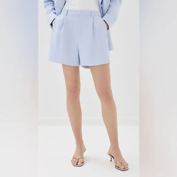 NWT Good American high waisted Luxe Suiting Trouser Shorts | size 10/30
