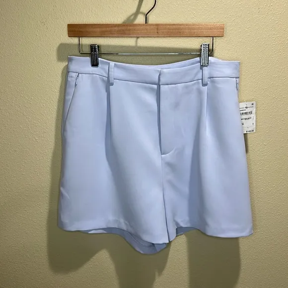NWT Good American high waisted Luxe Suiting Trouser Shorts | size 10/30