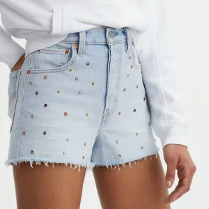 NWT Levi’s Premium Ribcage Studded Shorts, Lucky Sevens, 27
