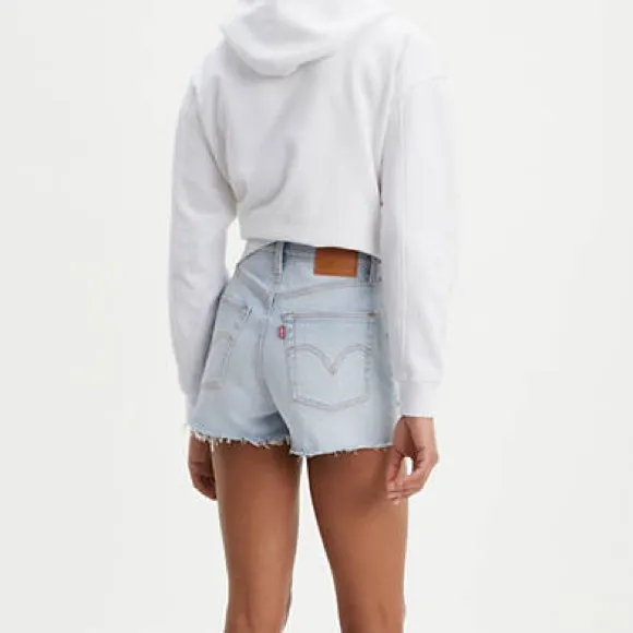 NWT Levi’s Premium Ribcage Studded Shorts, Lucky Sevens, 27