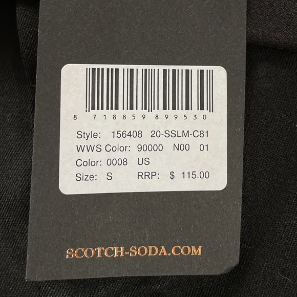 NWT! Scotch &amp; Soda Classics Longer Length Tailored Shorts Size Small