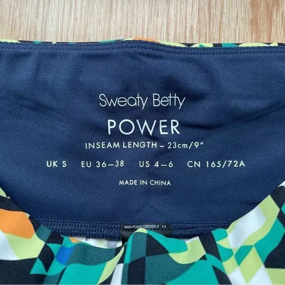 NWT Sweaty Betty Power High-Waisted Pocket Bike Shorts - Size: Small (4-6)