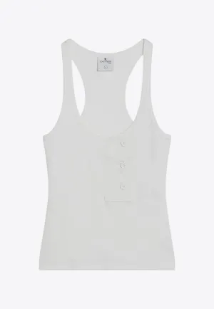 Oblique 90's Ribbed Tank Top