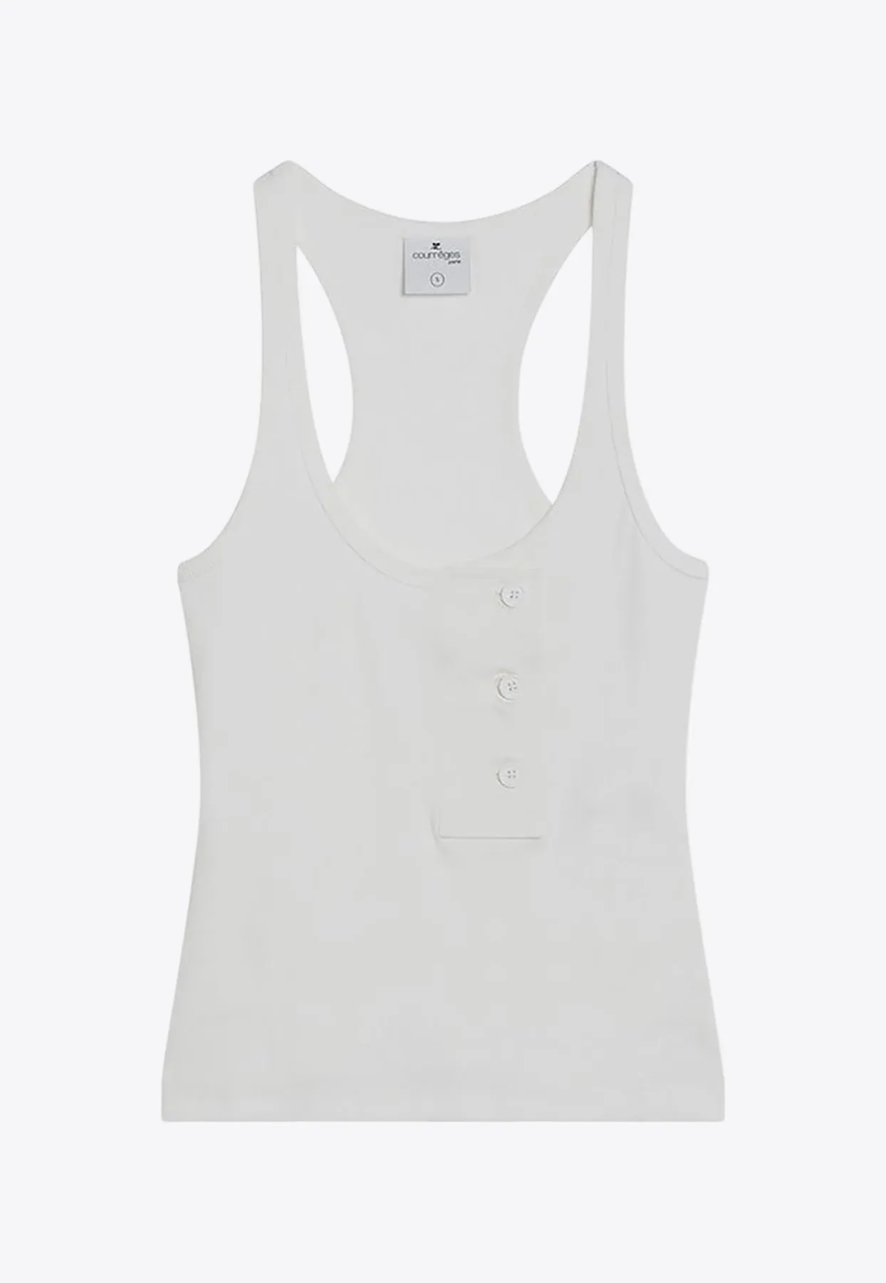 Oblique 90's Ribbed Tank Top