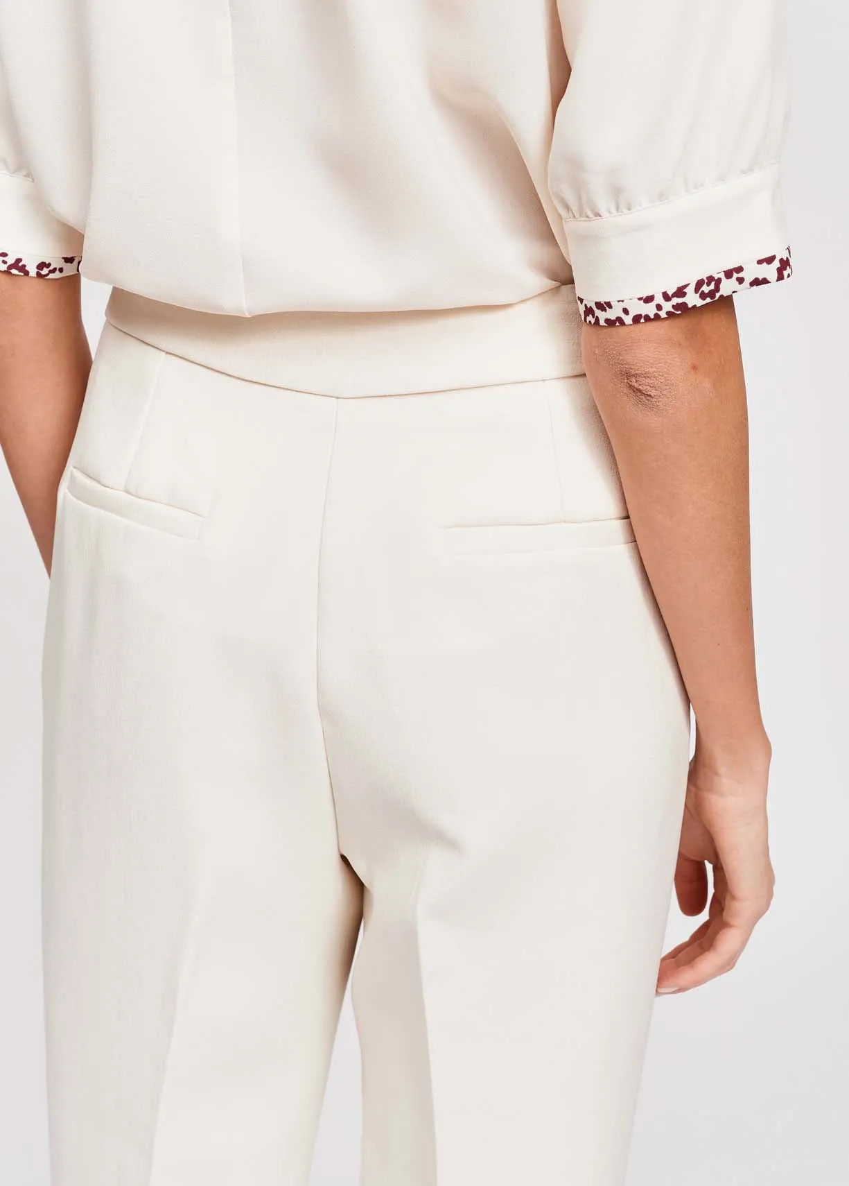 Off white classic tailored trousers