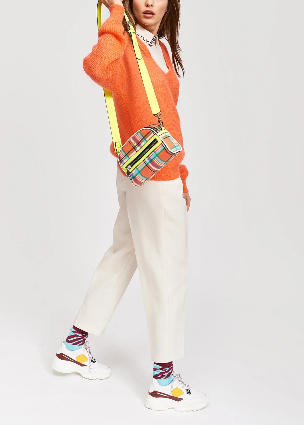 Off white classic tailored trousers